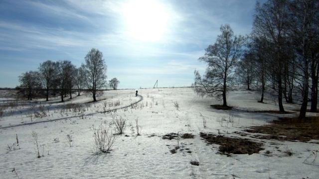 испытываем мотоснегокат DRAXTER по полной по последнему снегу смотреть онлайн