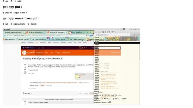 Ubuntu: Getting PID of program via terminal (4 Solutions!!) смотреть онлайн