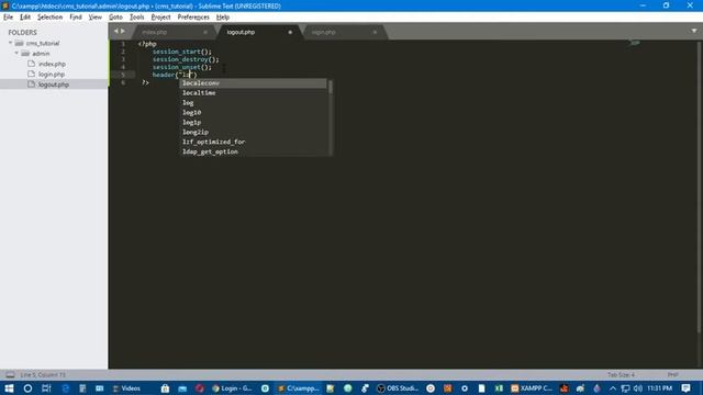 Login with PHP SESSION | Content Management System(CMS) Tutorial | Part-4 смотреть онлайн