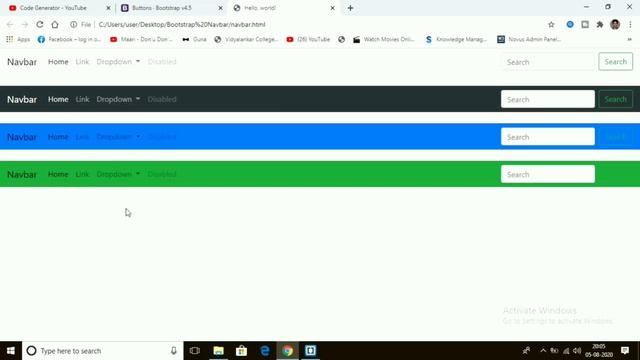 Bootstrap Responsive Navbar | Bootstrap 4 | Code Generator | CG. смотреть онлайн