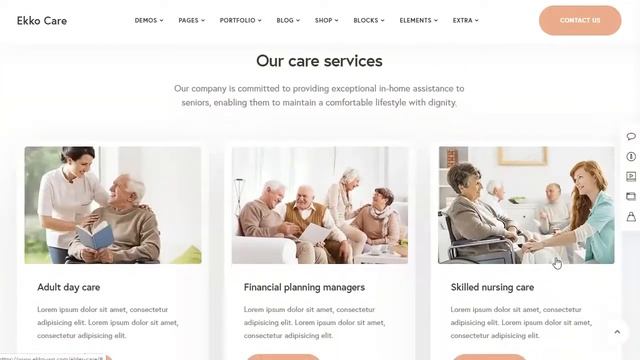 Ekko Care Elder Care WordPress Theme Review for 2020 смотреть онлайн