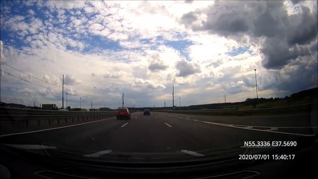 Driving in Moscow agglomeration: Москва (Марьино) - Пущино 01/07/2020 (timelapse) смотреть онлайн