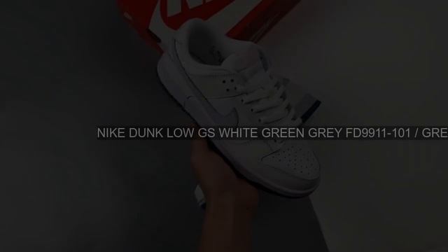 [UNBOXING] Nike Dunk Low GS White Green Grey FD9911-101 / grey and teal смотреть онлайн