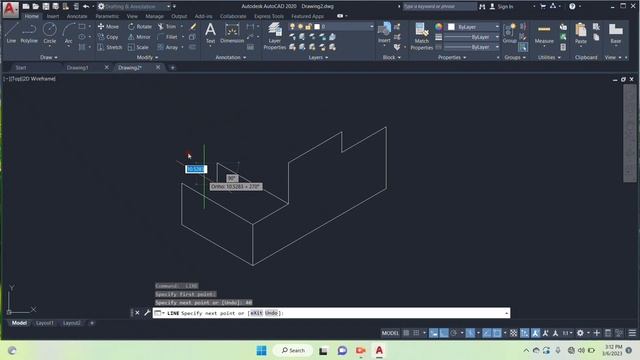How to make isometric Drawing in Autocad. Exercise no. 16. #autocad смотреть онлайн