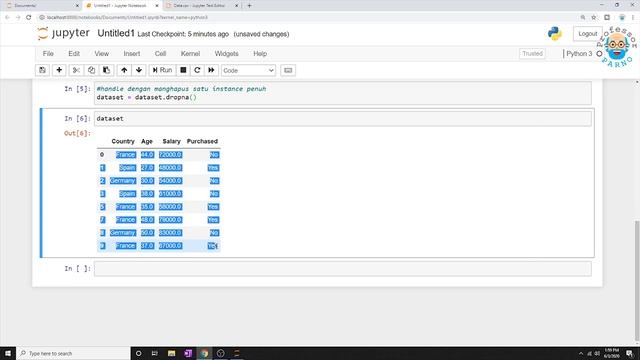 Tutorial Handling Missing Values dengan Python смотреть онлайн