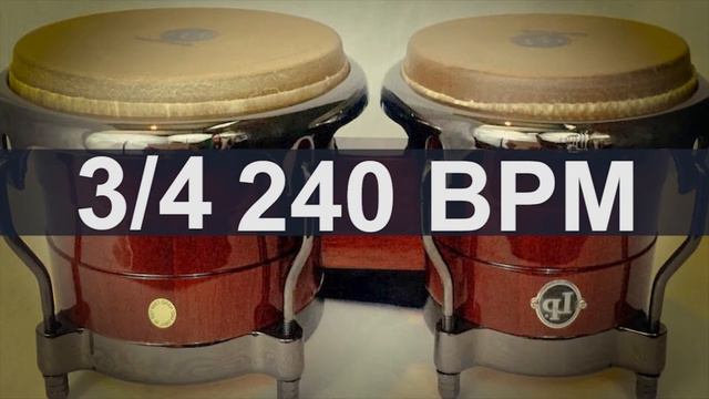 🔴 240 BPM 3/4 Bongós Metronome смотреть онлайн