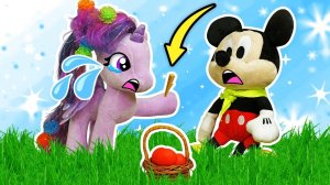 Мышонок Патрик встретил единорога! ✨ Видео для детей про мягкие игрушки Микки Маус