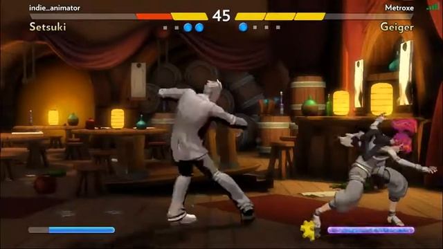 Fantasy Strike- Setsuki Vs Geiger