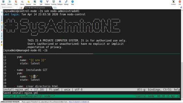 Ansible 13 - Trabajando con variables. смотреть онлайн