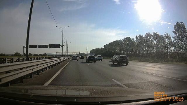 трасса М2 от Серпухова до МКАД, июнь 2022 смотреть онлайн