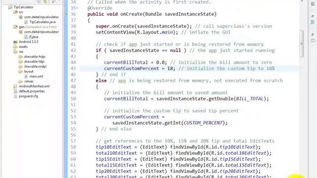 Android Development Tutorial #25 onCreate method смотреть онлайн