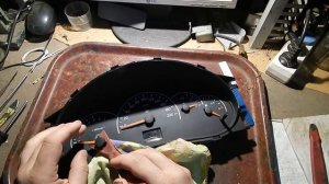 Установка стрелок в комбинации приборов Лада Приора