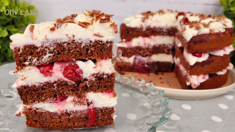 БЫСТРЫЙ, ЛЁГКИЙ и Нежный ВИШНЕВЫЙ торт | Шоколадный вишневый торт | Оливьедка смотреть онлайн