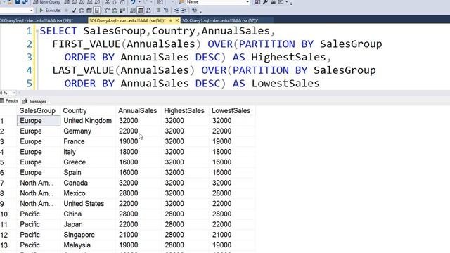 The SQL window functions are covered in this video with lots of examples. смотреть онлайн