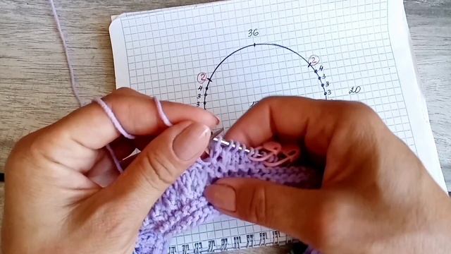 Футболка из хлопка спицами