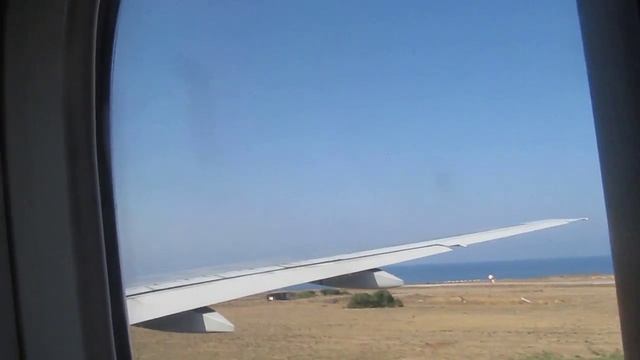 Взлет Boeing 777-300 из аэропорта Ираклион. Крит. Греция смотреть онлайн