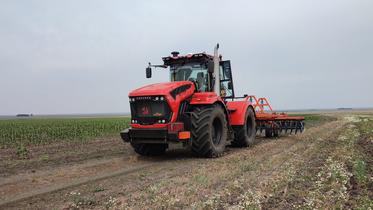 Трактор кировец К 742 МСт, БДТ 6 ПР. РАБОТА с Trimble GFX 750 (Сезон 2021) смотреть онлайн