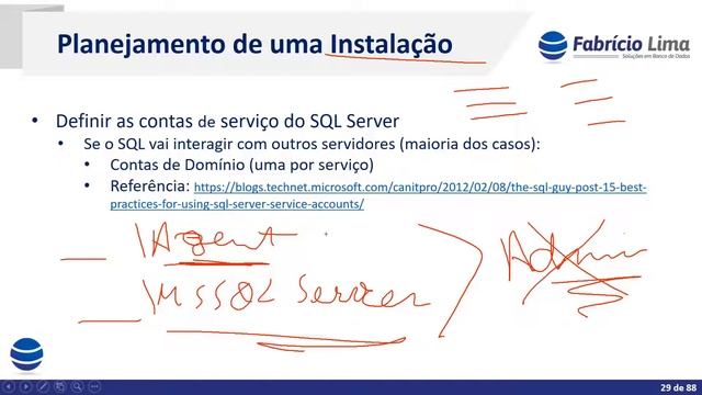 [Curso DBA - Mód. 01 - Vídeo 07] Contas de serviço do SQL Server смотреть онлайн