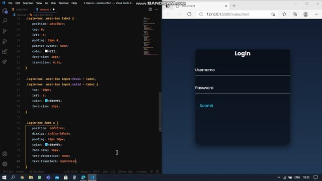 Create an animated login form using html & css | css login form смотреть онлайн