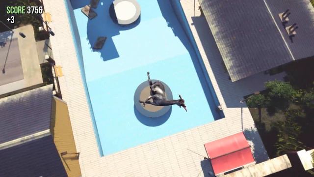 Goat Simulator - Around the world on 5 trampolines achievement tutorial! смотреть онлайн