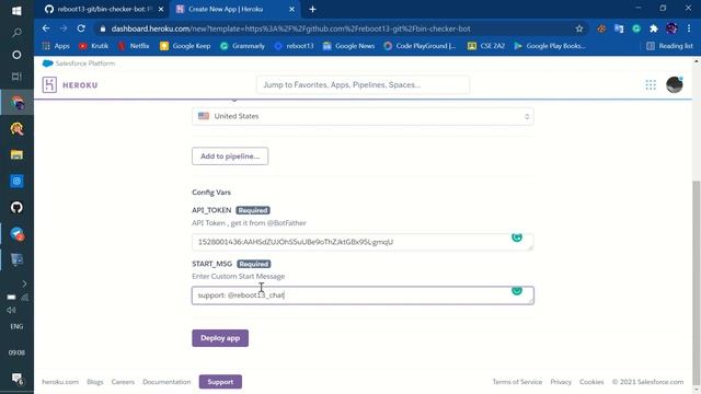 Direct Heroku Deploy Telegram Bot смотреть онлайн