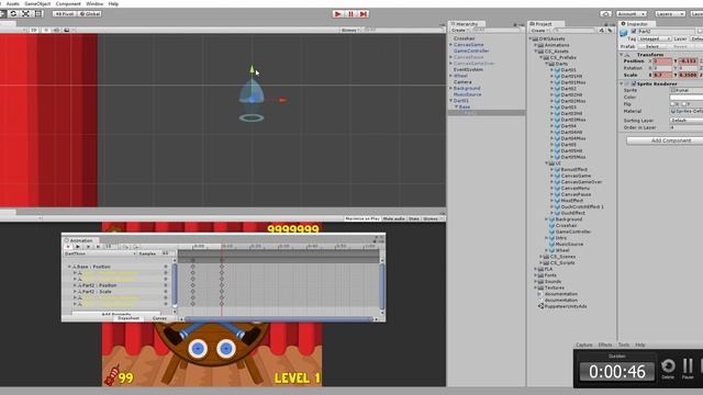 Dart Wheel Game - Realigning the dart tip with new sprite смотреть онлайн