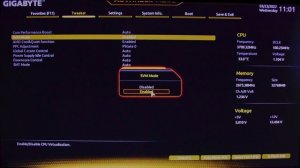 How to enable Virtualization on Gigabyte B550 Bios.