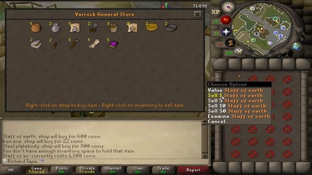 Runescape, But I Only Have 1 Inventory Slot (my Goal Is Impossible)