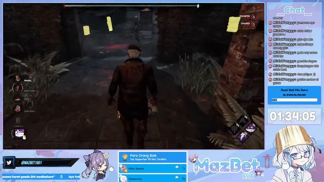 [🔴LIVE] Dah Lama Gak Lari Malam Wkwkwk | Sahur Hari ke-5 | Dead by Daylight Indonesia смотреть онлайн