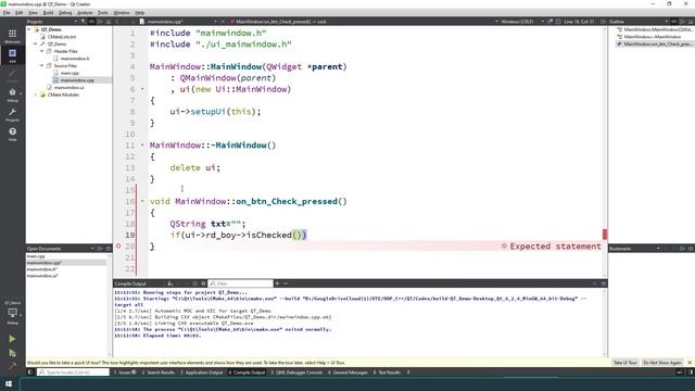 [C++] [QT] B03 - Radio button смотреть онлайн