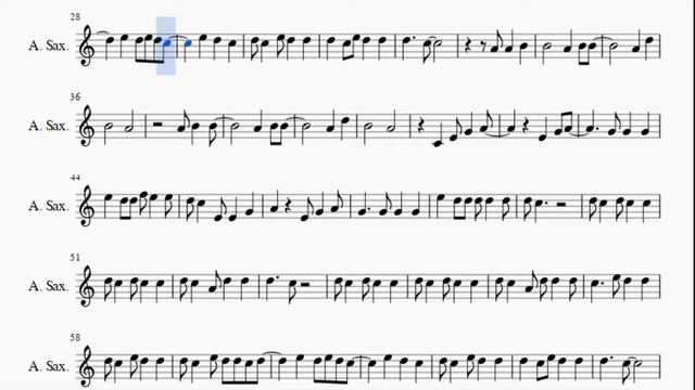 Alto Sax Sheet Music: How to play Young and Beautiful by Lana Del Rey смотреть онлайн