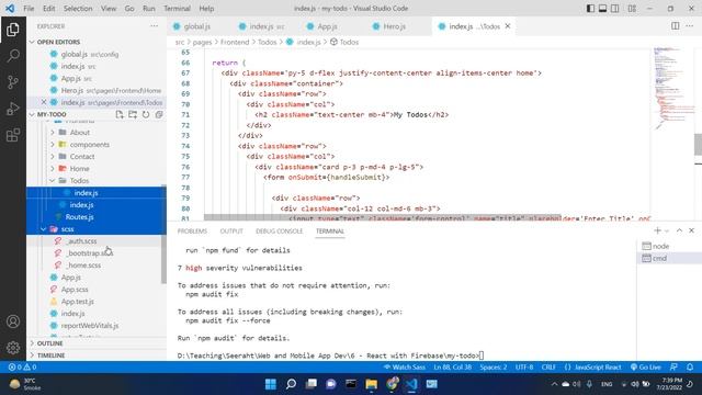 51 - React Todo App - Part 2 | Complete Firebase Firestore | Muhammad Umair Ahmad смотреть онлайн