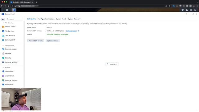 Synology NAS DSM 7.2 Manual Upgrade How Too смотреть онлайн