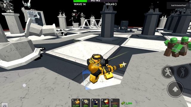 Golden Minigunner Tower review (Tower defense Simulator) смотреть онлайн