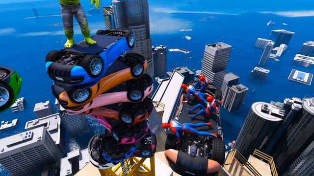 Red Spiderman VS Green Hulk - GTA 5 Water Ragdolls (Euphoria Physics and Fails) смотреть онлайн