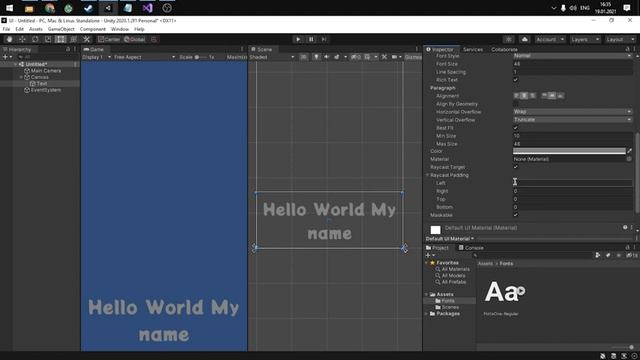 Unity | UI Text. Як його використовувати? | Детальний огляд + скрипт смотреть онлайн