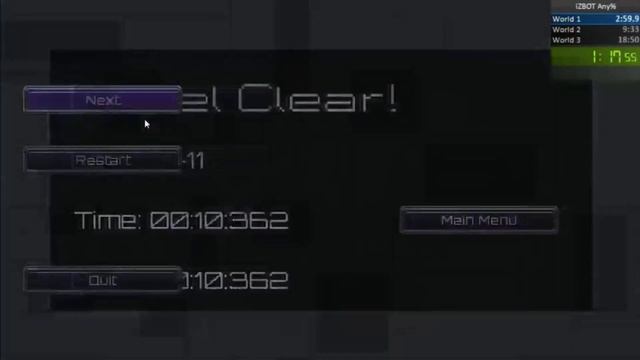 iZBOT World 1 Speedrun 2:34 смотреть онлайн