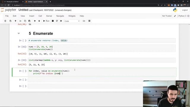 REDUCE, ENUMERATE e ZIP no PYTHON - Curso Python - L1-19 смотреть онлайн