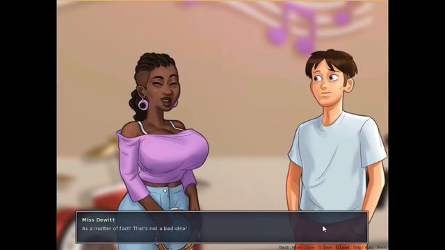 Summertime Saga Miss Dewitt | Complete Gameplay | 0 17 |Flute Talent Show| Volunteer смотреть онлайн