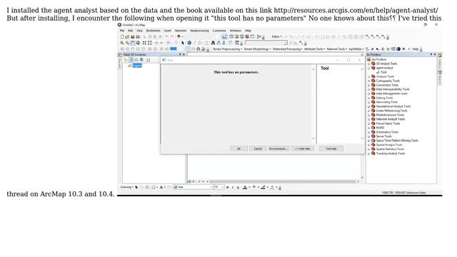GIS: "This tool has no parameters" after opening agent analyst смотреть онлайн