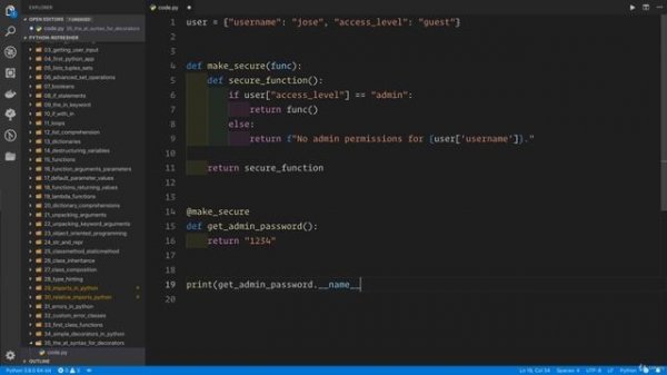 02 - A Full Python Refresher - 037 The 'at' syntax for decorators