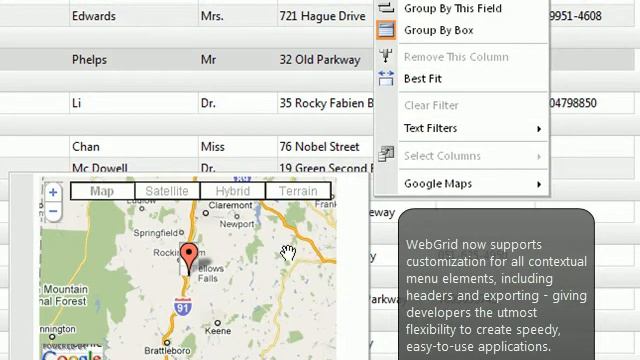 WebGrid - Context Menu Customization смотреть онлайн