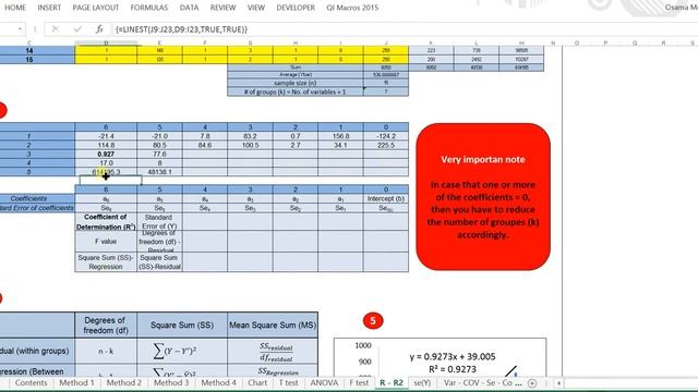 R - R^2 - Adjusted R^2 for Multiple Linear Regression using Excel смотреть онлайн
