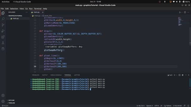 How to Draw a line, rectangle and polygon using OpenGL library functions in Python | CG episode 2 смотреть онлайн