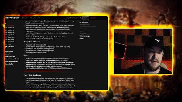 Dead By Daylight патч 5.1.0 - баф Трюкача? PADLO и КЛЯКСА спасли дбд от бага?