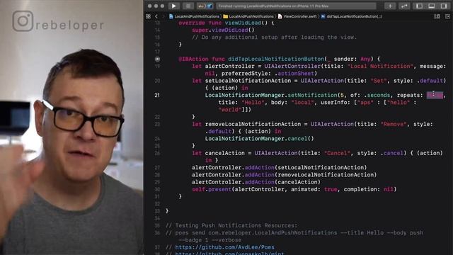 Push Notifications and Local Notifications in Swift смотреть онлайн