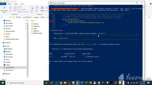 How to make SQLite work in Laravel - database.sqlite in laravel framework php error смотреть онлайн
