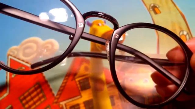 Прикольные очки с прозрачными стёклами в чёрной оправе для имиджа с AliExpress смотреть онлайн