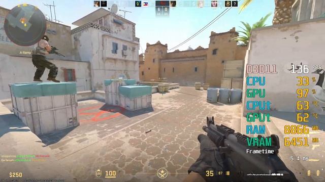 GeForce RTX 4060 -- Intel Core i5-11400 -- CS2 FPS Test i5-11400F смотреть онлайн