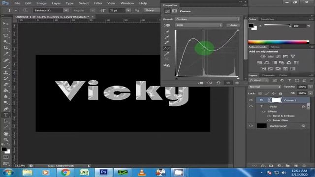 Text art Photoshop tutorial Silver, Chrome, Aluminium, Photoshop cs6 and new versions смотреть онлайн